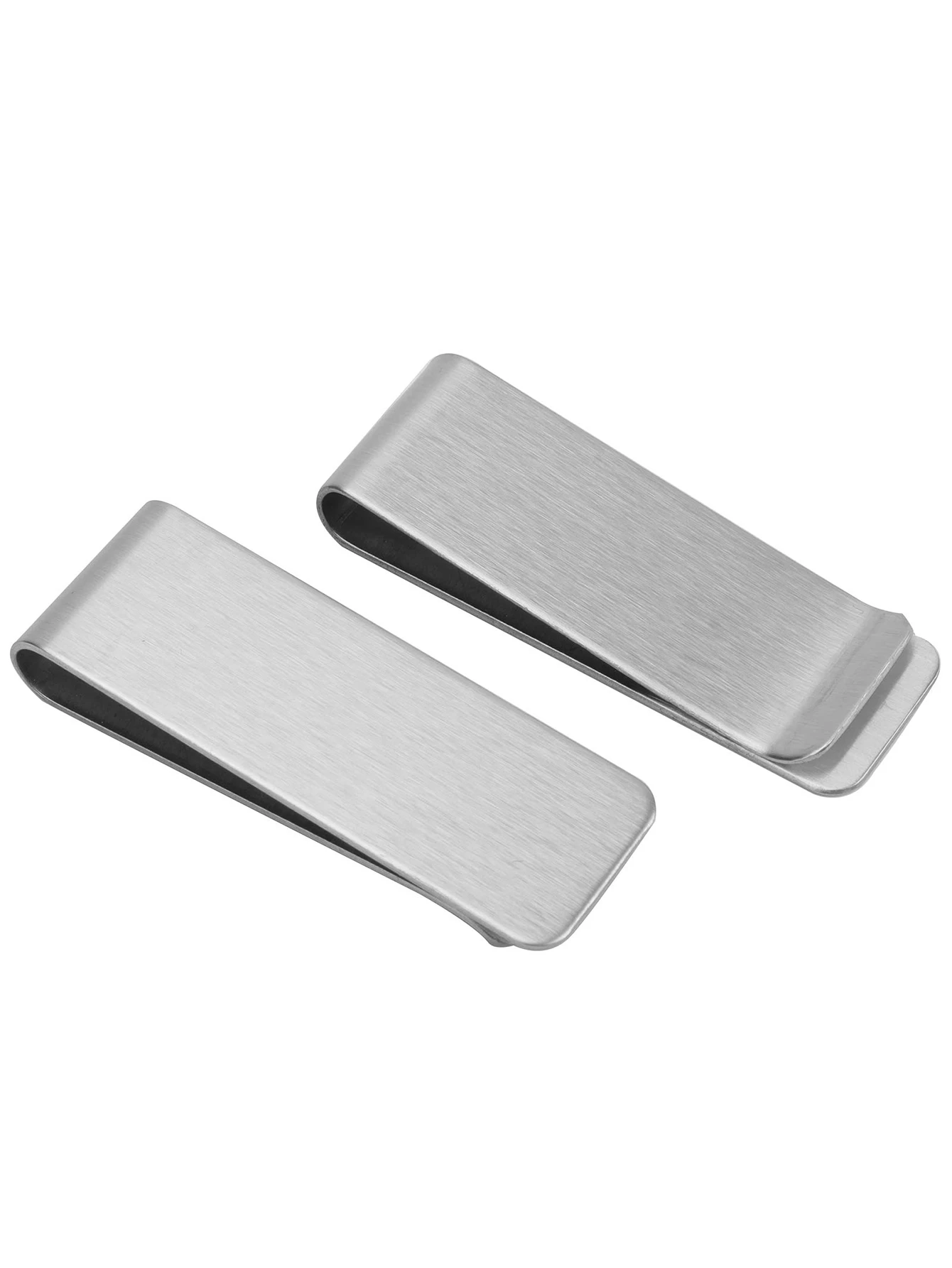Minimalist Stainless Steel Solid Color Money Clip Wallet