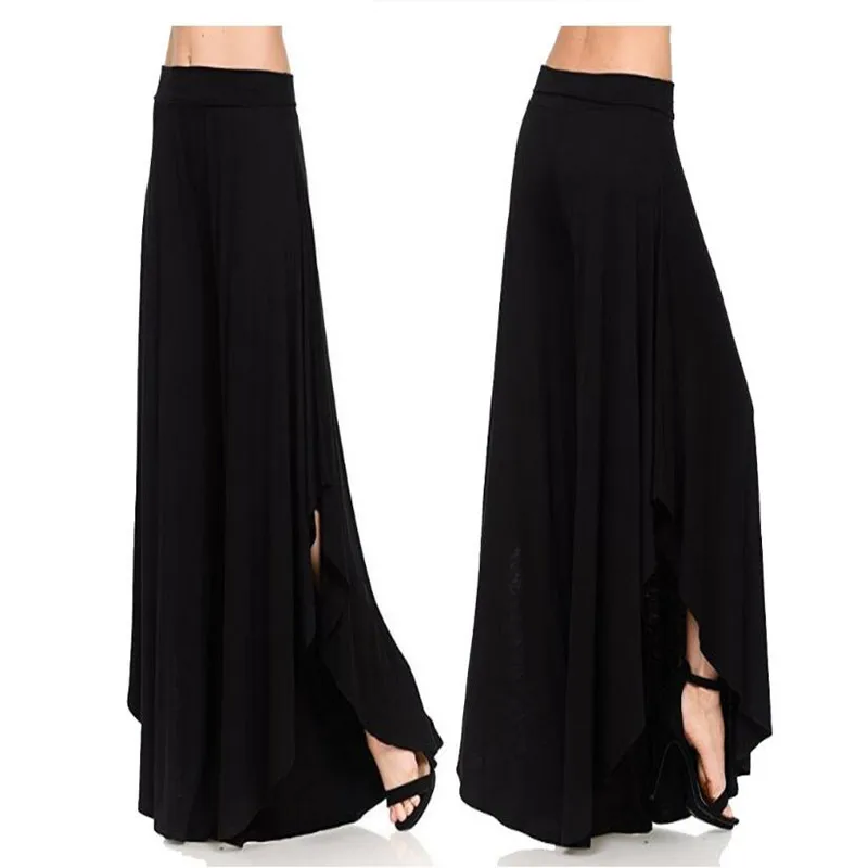 10pcs Women Casual Comfy Stretchy Soft High Waist Wide Leg Pant Modal Chic Lounge Loose Pants