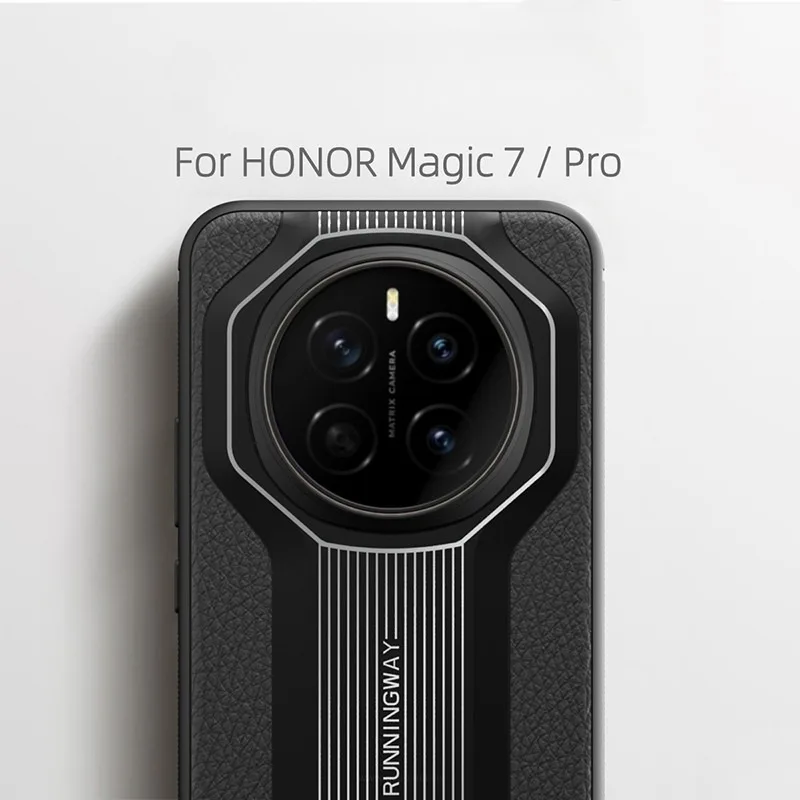 حافظة لهاتف Honor Magic 7 Pro 7 فاخرة لامعة بنمط ج...