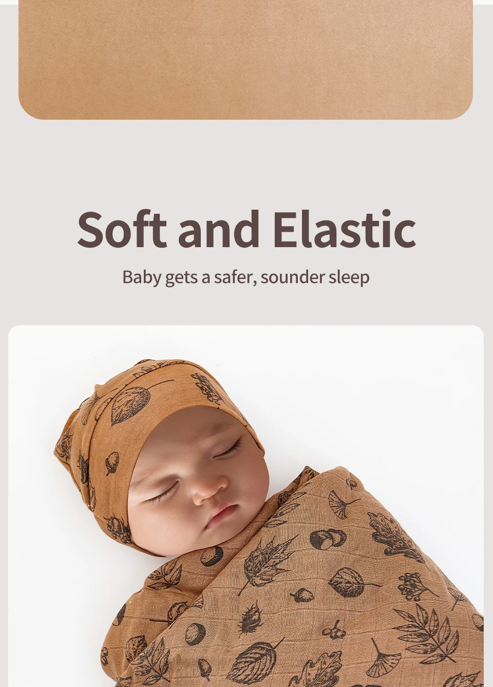 bambu do bebê, Swaddle recém-nascido, qualidade Premier,