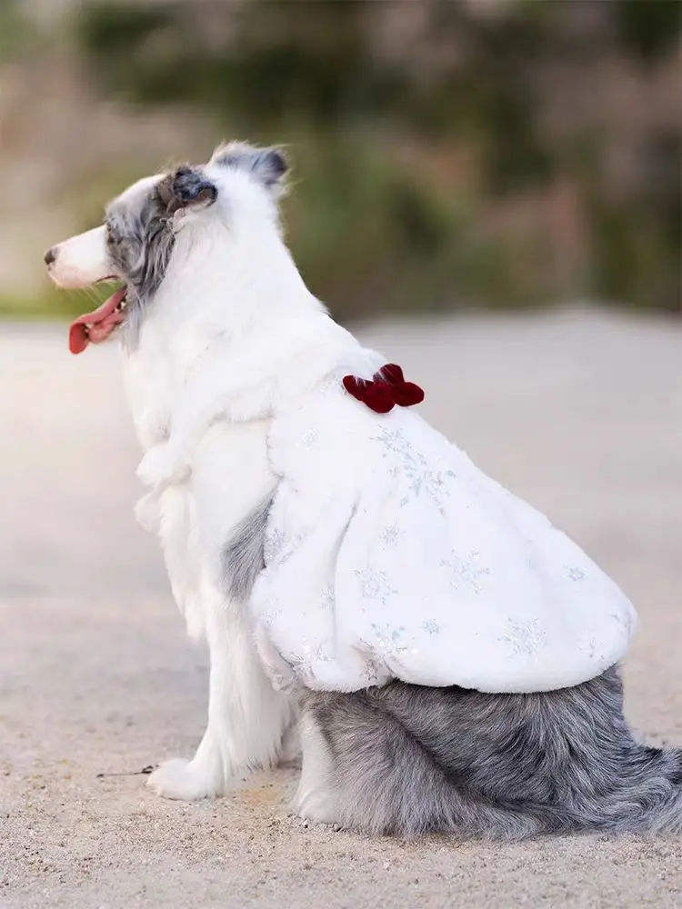 large dog christmas dress Cloak for Dogs Claus this Holiday season Dog Dress, Dog Christmas Dress,