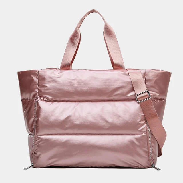 Bolso acolchado de Invierno para mujer, de de Fitness, de Color sólido, cruzado, para Yoga, esterilla, de hombro para deportes al aire libre, - AliExpress