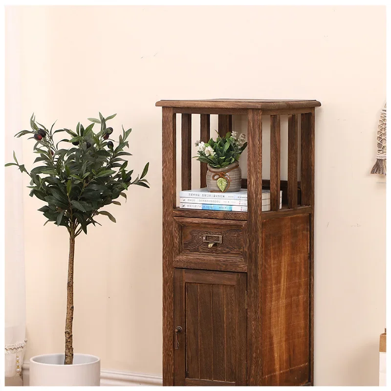 Creative Nordic Style Simple Solid Wood Cabinet for Livingroom Drawers Solid Wood Drawer Storage Cabinet Bedside Storage
