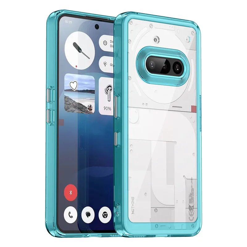 Colorful Soft Silicone Transparent Shockproof Bumper Case