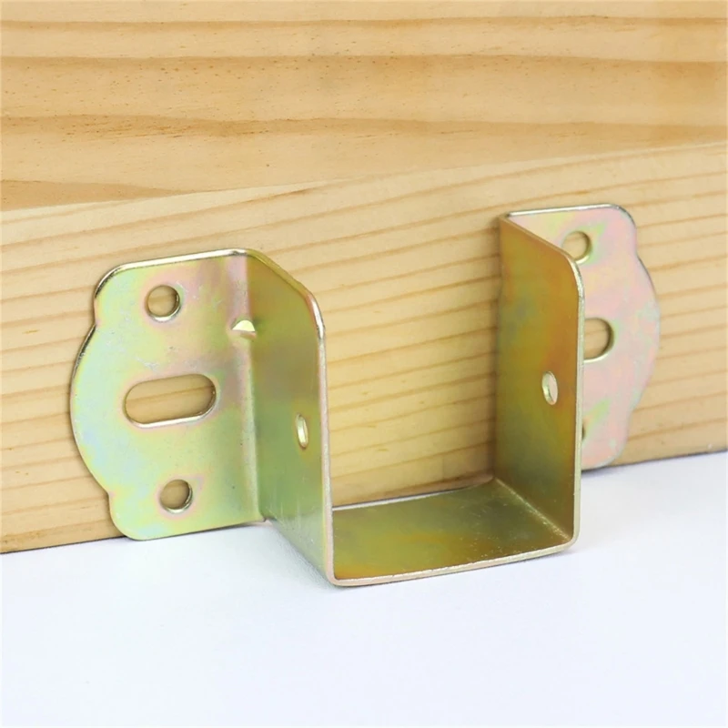 652F 4pcs/set Bed Hinge Set Simple Install Furniture Joint Bed Connection set Bed Hardware Bed Joint Fittings Simple Assembly