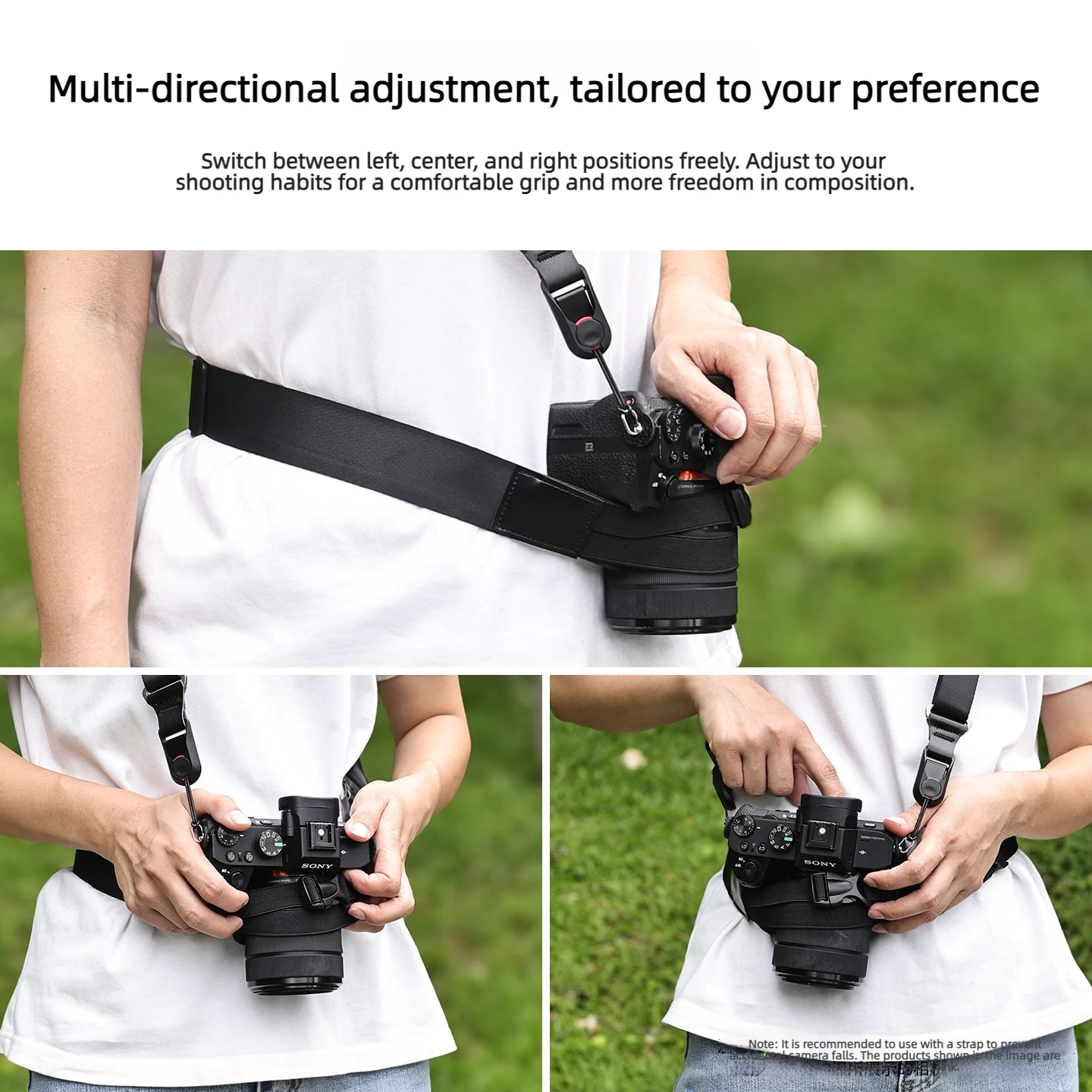 카메라 허리 스트랩 사진 벨트 야외 사이클링용 조절 가능 캐논 후지 니콘 DSLR 카메라 액세서리에 적합