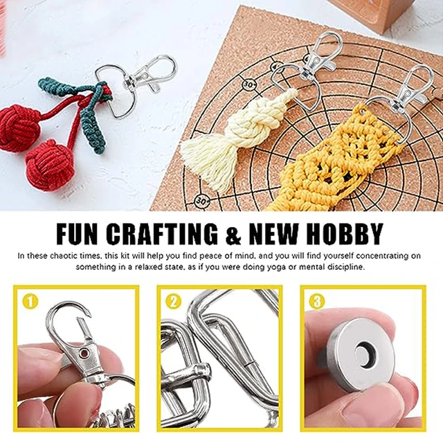 Keychain Ring Swivel Clasp (1pcs/5pcs)Macrame DIY Handcraft | Decor |  Handmade Bag & Accessories 