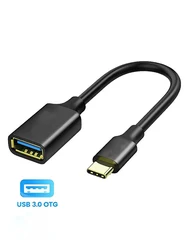 USB - C to USB 3.0 OTG Cable Adapter - Type - C Male to USB Female Converter for Charging & Data Transfer (1 PCS)