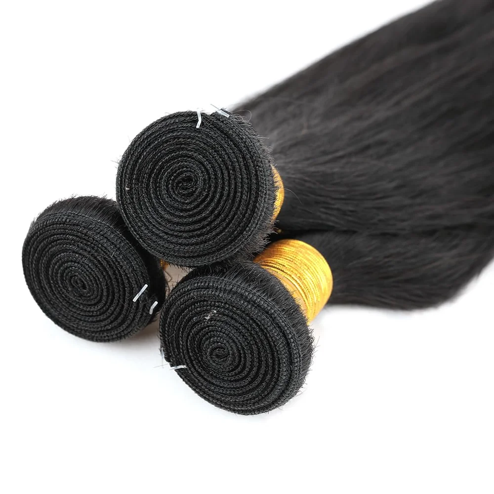 10A Brazilian Bundles Human Hair 100% Unprocessed Virgin Remy Hair Natural Black Bundles Weave Hair Extensions for Black Women