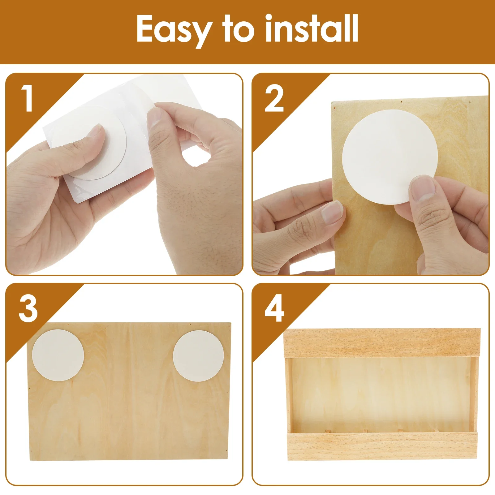 Wooden Straw Holder, Tumbler Straw Wall Mounted Organizer, Cupboard Drinking Straw Rack Storage 5