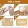 Wooden Straw Holder, Tumbler Straw Wall Mounted Organizer, Cupboard Drinking Straw Rack Storage 5