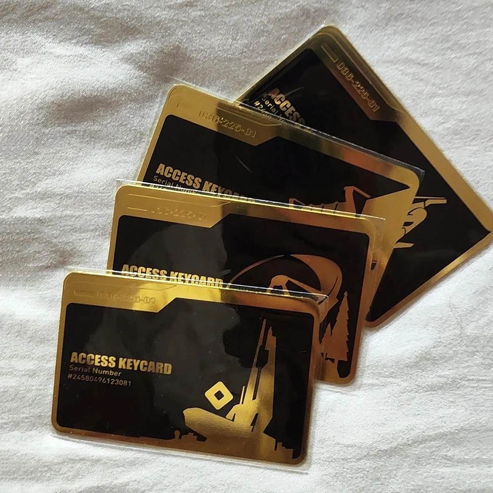 Game Delta Force Cosplay CEO General Manager Access Keycard Task Prop NFC  Golden Metal Key Card Model Prop Collection - AliExpress