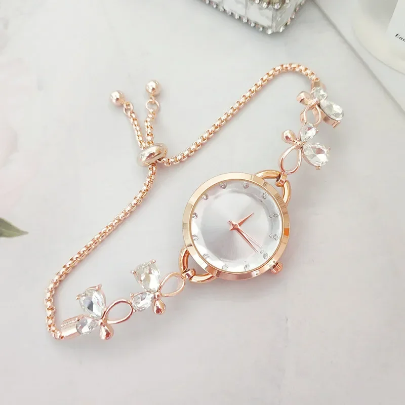 Womens Watch Ladies Bow Tie Watch Luxury Women's Watches Simple Quartz Wristwatches Bracelet Clock Gift Girls