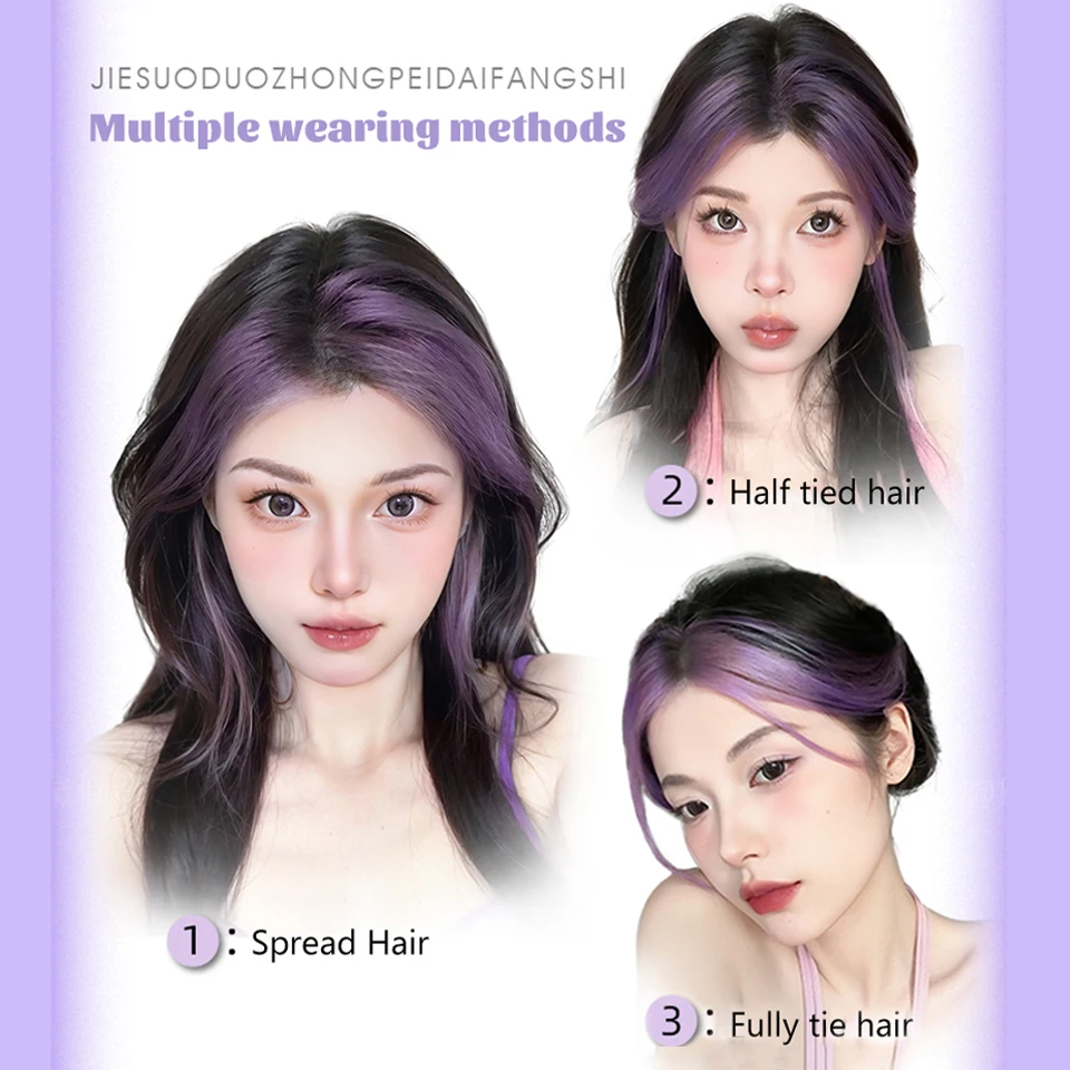 Synthetic Clip In Bangs Fringe Hairpiece For Women