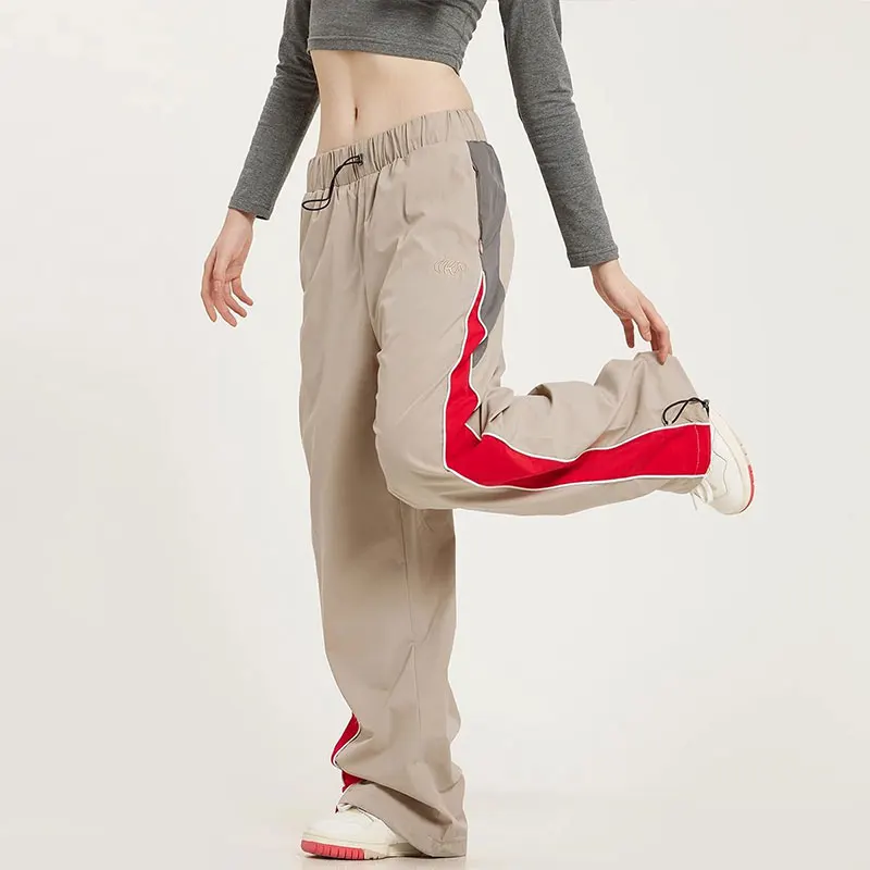 Elegant Fashion Harajuku Slim Fit Ropa Hombre Loose Casual Sport All Match Wide Leg Pants Patchwork Pockets Straight Leg Pants