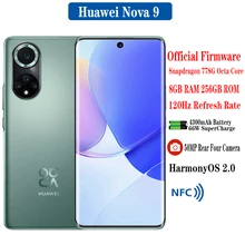 Original Offical Rom Huawei Nova 9 Smartphone Octa Core Snapdragon 778G 8GB RAM 128GB 256GB ROM 6.57" 120Hz 66W 50MP Camera NFC