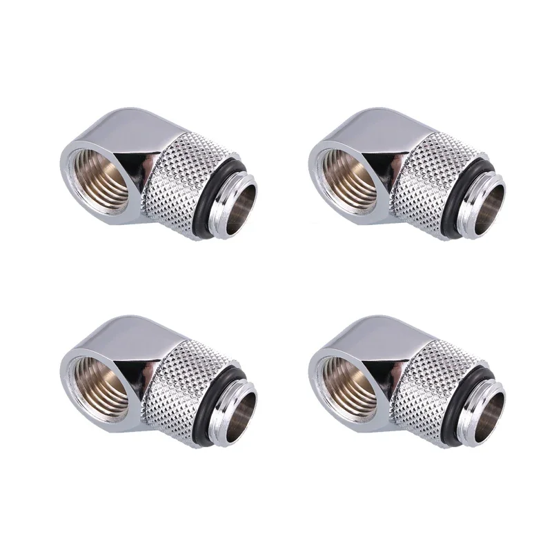 BYKSKI 90°ロータリーフィッティング Bykski g1/4 ''スレッド90度ロータリーフィッティング水冷アダプター銅