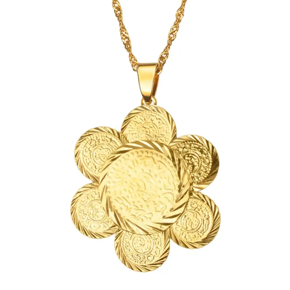 Mteal Coin Pendant Necklaces for Women Arab Coins Jewelry Gift of the Middle East Items #060806 | Украшения и аксессуары
