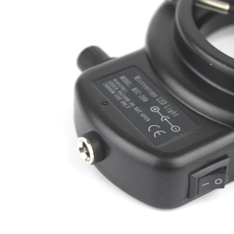 Microscope Lamp Adjustable 6500K 144 LED Ring Light illuminator Lamp For Industry Stereo Microscope Lens Camera Magnifier 110V-240V Adapte