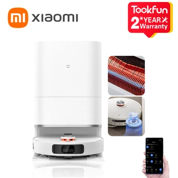 XIAOMI-MIJIA M30S OMNI Infinito Robot MOP Aspirador, Poeira Vazia, Casa Máquina De Eliminação De Sujeira, Auto Limpeza, Corte De Cabelo, D103CN