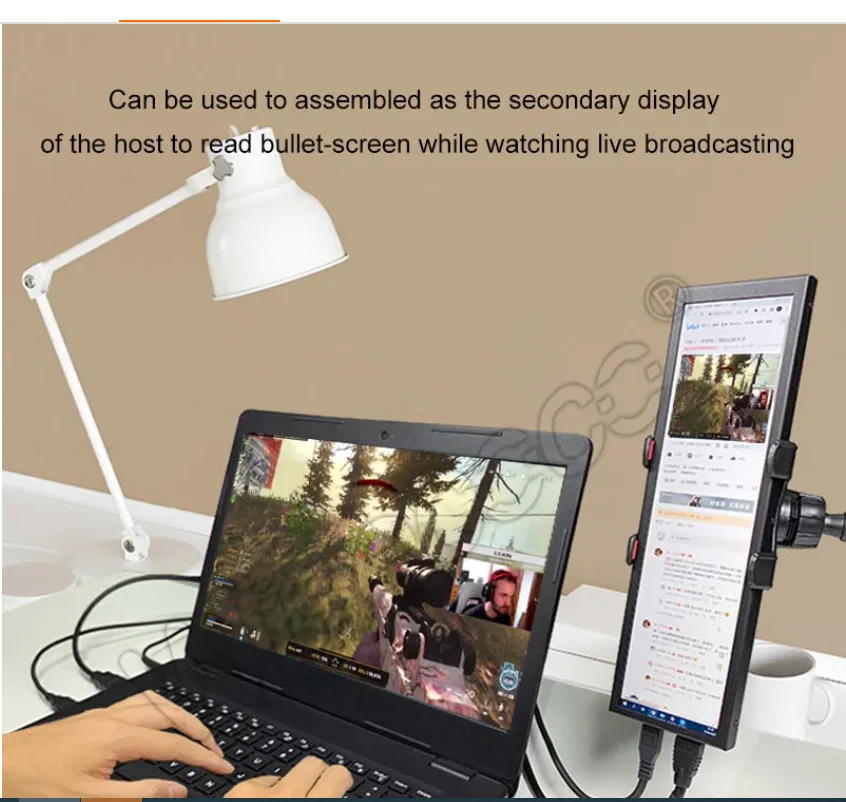 Wisecoco 7.9 Polegada Display Secundário para pc Monitoramento Mini Cpu Gpu Ram Wide Lcd 480x1280 Tela Aida64 Ips - Imagem 2