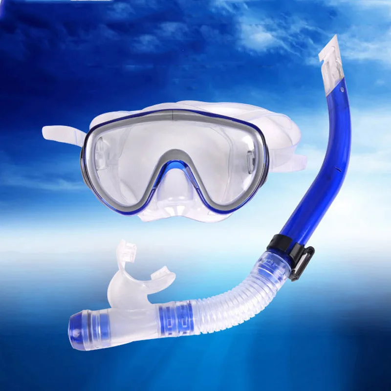 

Children Snorkel Set Scubas Snorkeling Masks Swimming Goggles Glasses with Dry Snorkels Tube Equipment Diving Gear Kits