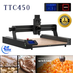 TwoTress TTC450 CNC Router Milling Cutting Laser Engraver 500W Spindle Motor Kit Laser Engraving Machine DIY Wood working