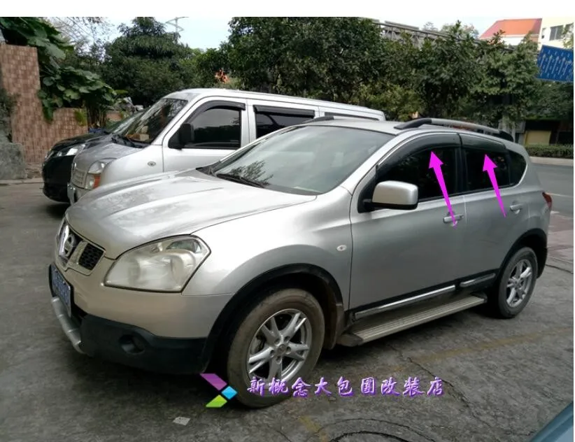 

Автомобильные ветрозащитные стекла для Nissan Qashqai j10 2008-2014, солнцезащитный экран, дефлектор, козырек, аксессуары для отделки
