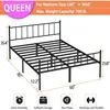 Frame-Classic Metal Platform Bed Frame, Mattress Foundation with Steel Slat Support, Under Bed Storage, No Box Spring Needed 2