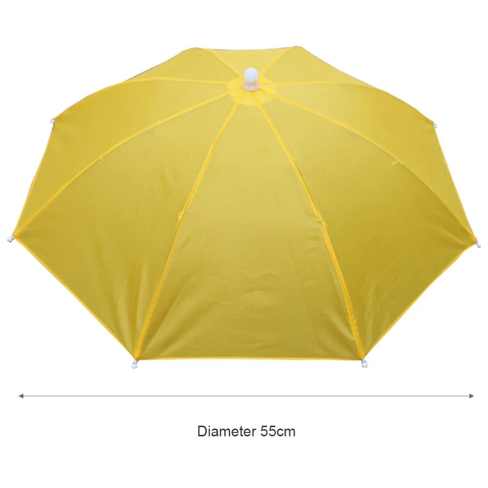 Compact Foldable Outdoor Sunshade and Waterproof Umbrella Hat