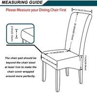 XL Size Stretch Velvet Dining Chair Covers Removable Washable Large Soft Dining Kitchen Home Restaurant Chair Slipcovers 2