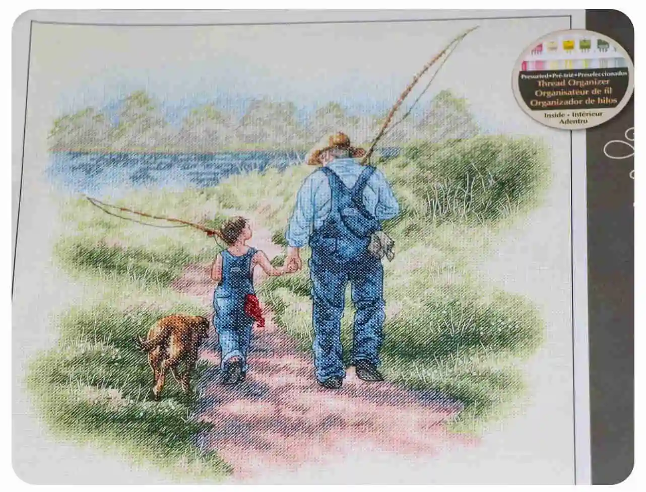 

Рыбалка 38-38, вышивка крестиком, Экологичная хлопковая нить, вышивка, украшение для дома, подвесная картина