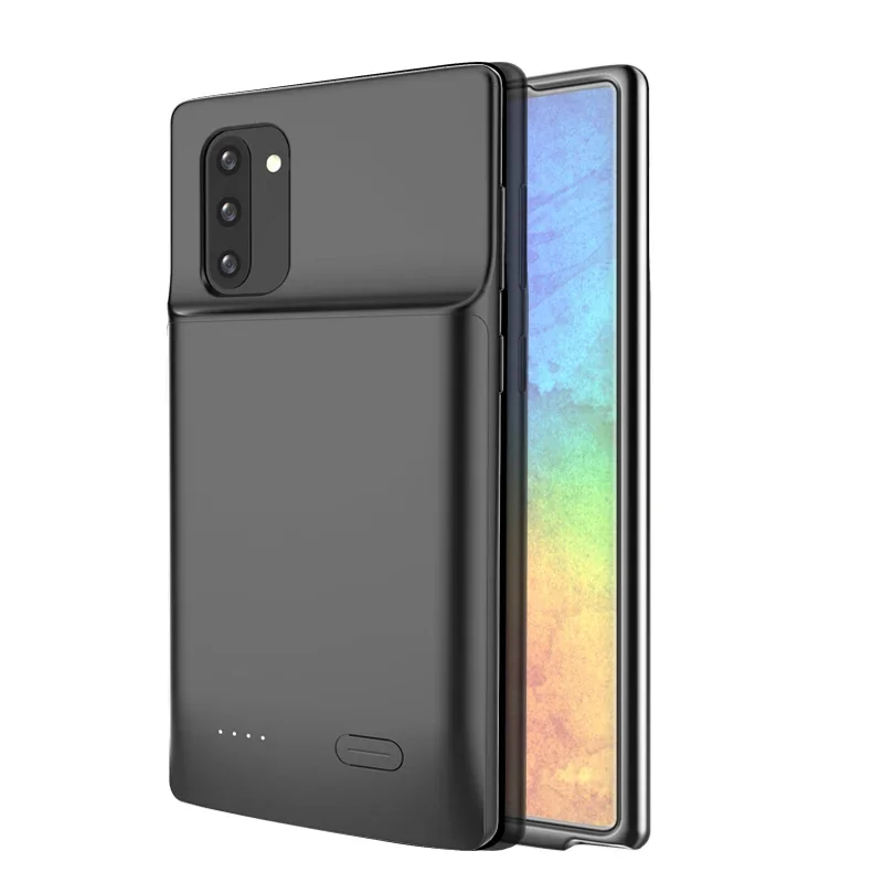 

Note 10 Plus Shockproof Battery Charger Case for Samsung Galaxy Note 10 Plus Liquid Silicone Power Case Extenal Power Bank Cove