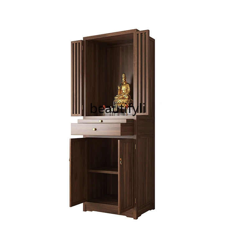 

Solid Wood Household Buddha Niche Buddha Cabinet Buddha Shrine Tribute Table Altar Buddha Table Clothes Closet Altar Shrine