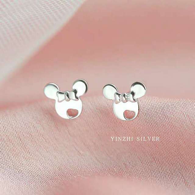 Minimalism Mini S925 Silver Earrings Gold Plated Stud Earring Star Moon Korea Women Earrings 2022 Cute Trend For Teens