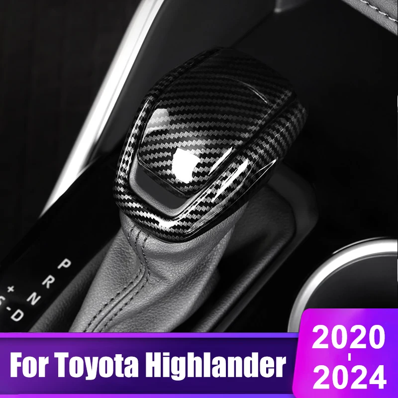 

For Toyota Highlander Kluger XU70 2020 2021 2022 2023 2024 Car Gear Shift Knob Gear Head Cover Trim Interior Accessories