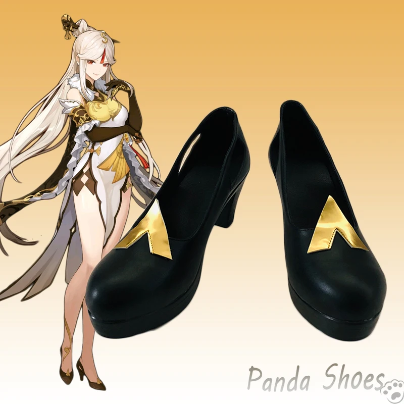 

Обувь для косплея Genshinimpact Ningguang, обувь для косплея аниме, модель для костюма Guang для Хэллоуина