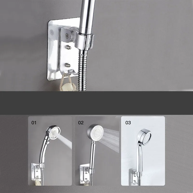 

Punch-free Wall-mounted Shower Nozzle Bracket Handheld Bathroom Shower Nozzle Portable Bathroom Accessories