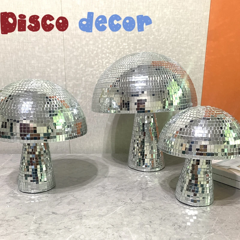 Disco Mushrooms 4 Size Bedroom Decoration Disco Ball Mushroom Wedding