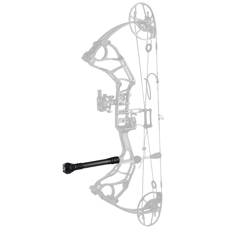 Barre Stabilisatrice Carbone 6-12" Pour Arc Composite - Alliage 3K - AMEYXGS