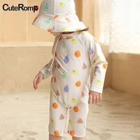 Girl boy swimsuit Set Sunscreen Zipper Baby swimwear for Kids Girls full sleeve Child bathing suit may infant girl Surfing suit 5