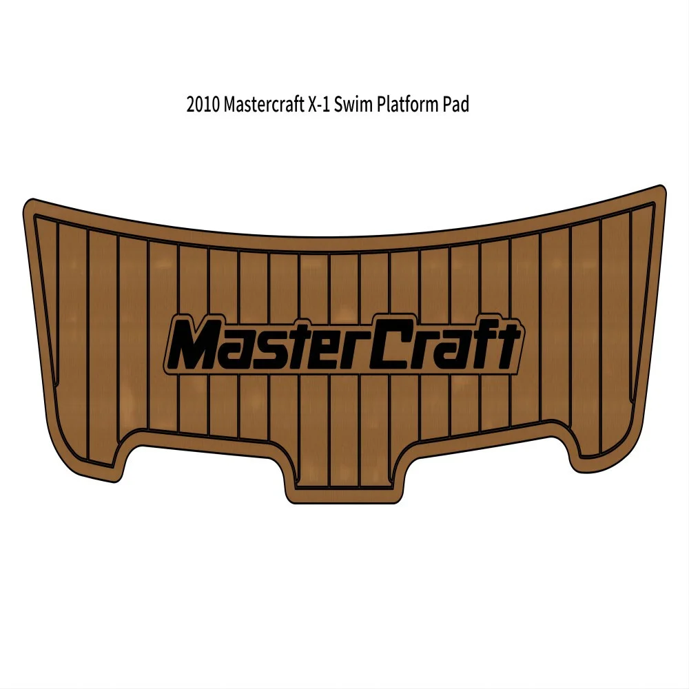 

2010 Mastercraft X-1 Swim Platform Pad Boat EVA Foam Faux Teak Deck Flooring Mat