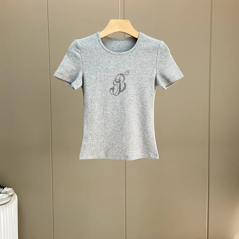 

Angel Print Patchwork T-Shirts Women Summer Casual O Neck Soft Cotton Short Sleeve T Shirt Woman Vintage Sweet Y2k Crop Top 2024