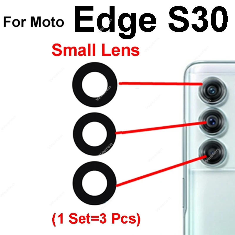 Rear Camera Glass Lens Replacement with Adhesive for Motorola Moto Edge Series