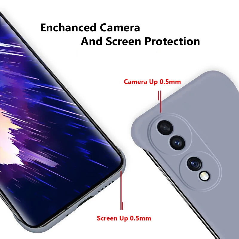 Rahmenlose, matte Hülle in Bonbonfarben für Honor70 Honor 70 Pro Plus X9 X30 Magic4 Lite 5G Schlanke, harte PC-Stoßstangenabdeckung_voghion.com