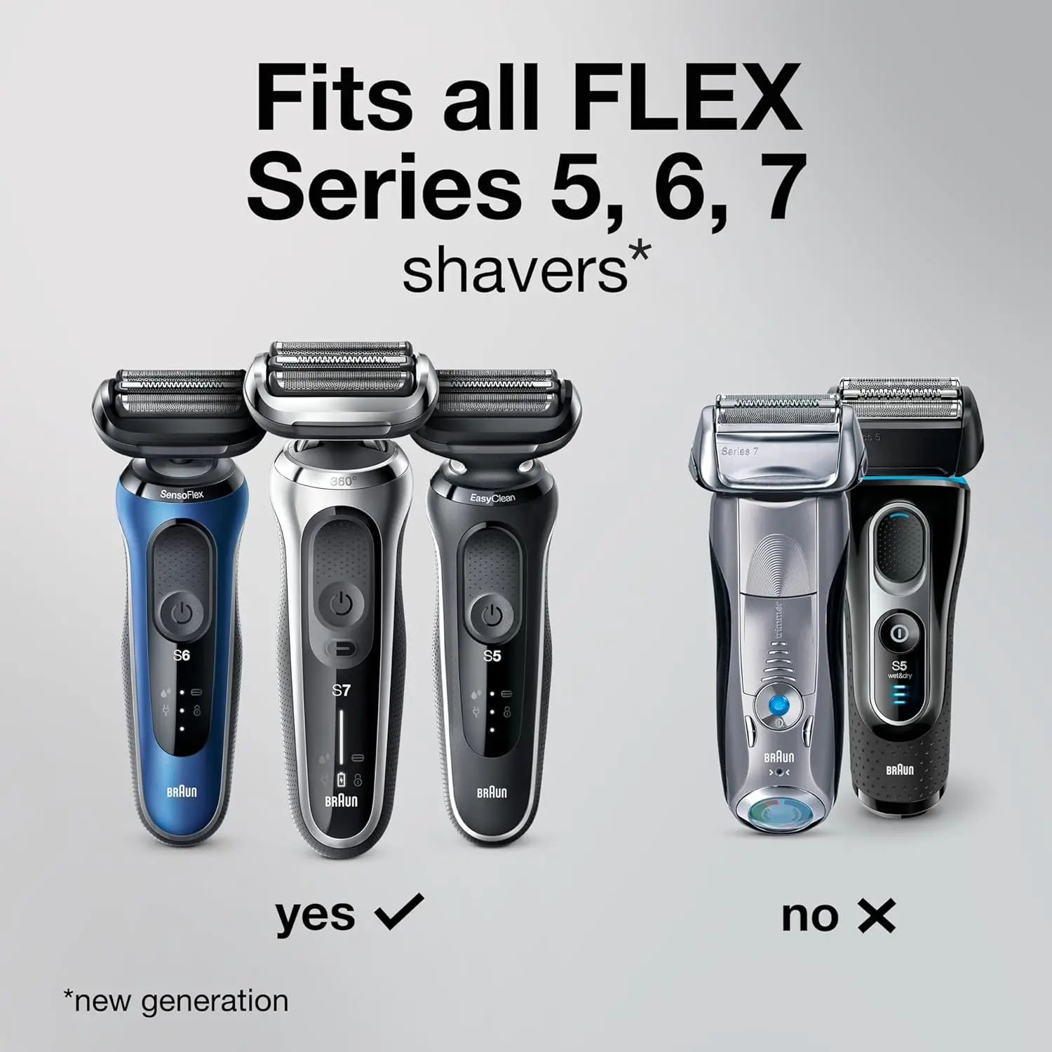 73s Replacement Head For Braun series 5 & Series 7 shaver 7020s,7025s,7085cc,7027cs,5020s,5018s,5035s,5049cs,70-N1300S,70-N1000s electric shaver head