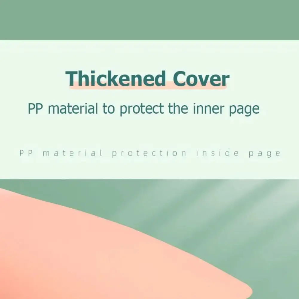4Pcs PP 루스리프 책 표지 A4 A5 B5 투명 DIY 루스리프 노트북 다채로운 바인더 나선형 링 사무실 학교 용품