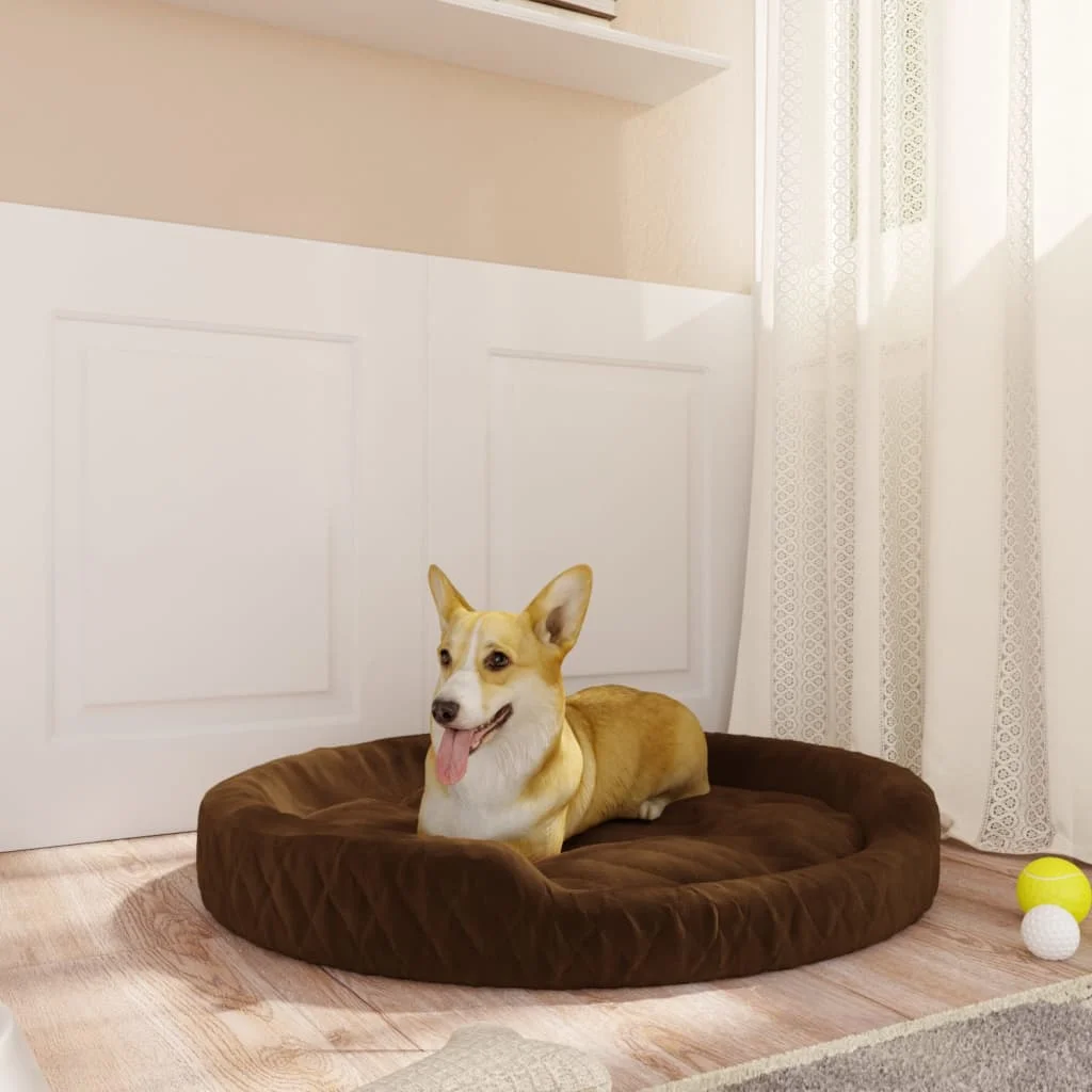 SUNG LL Brown plush dog bed 90x70x23 cm AliExpress