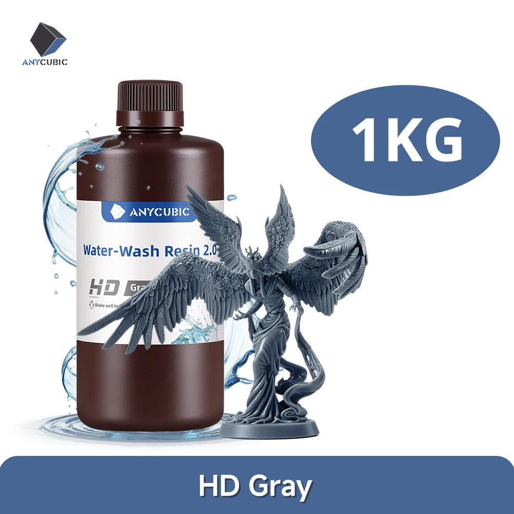 ANYCUBIC High-Precision Low-Odor 3D Printing Resin with Easy Clean-Up