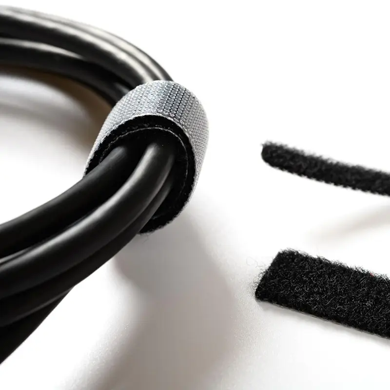 10-100pcs Reusable Hook and Loop Tie-downs Adjustable Nylon Cable Ties Nylon Fasteners Cord Straps Organizer for Securing Wires image 4